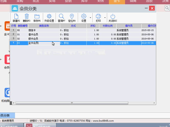 連鎖專賣服裝版金卡禮券